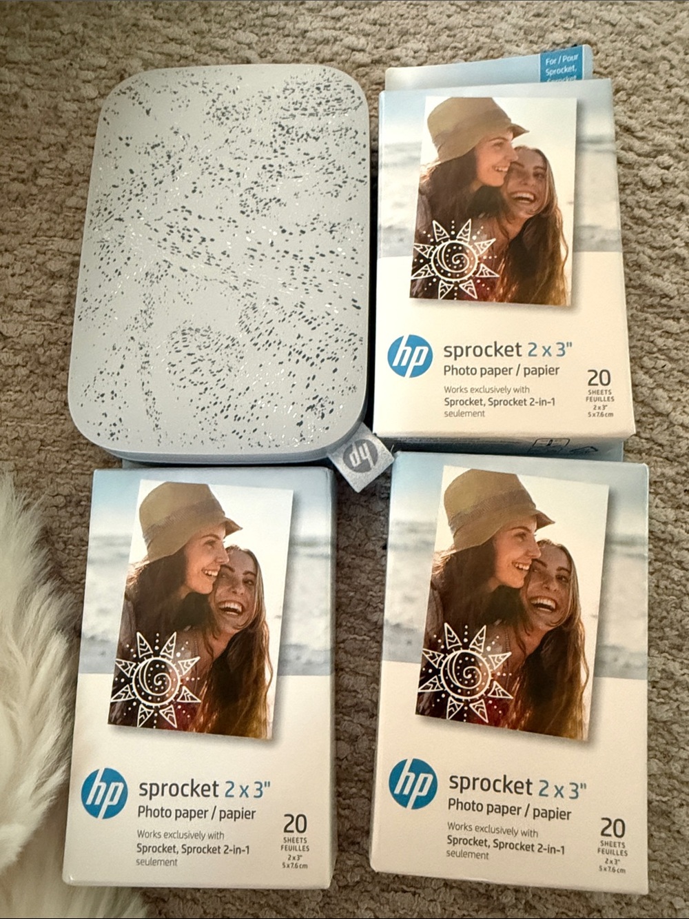 Sticker printer HP Sprocket 2x3 with Photo Paper Packs